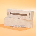Cigar Drawer Box - 400G Soft Touch Custom Logo Gold Foil Matte Paper with Window
