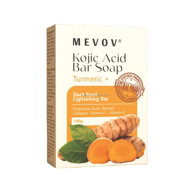 Kojic Acid Bar Soap - Factory - Private Label Handmade Turmeric Acne Dark Spots Natural Cleanser
