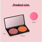 Highlighter Blush Palette - Manufacturer - Wholesale Vegan 2 Colors Contour Matte Pressed Powder Private Label