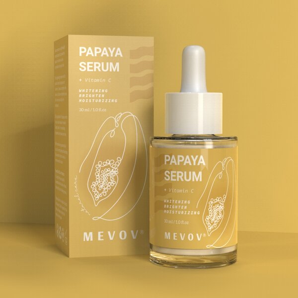 Papaya Serum - Factory - Private Label Vegan Vitamin C Herbal Whitening Brightening Moisturizing