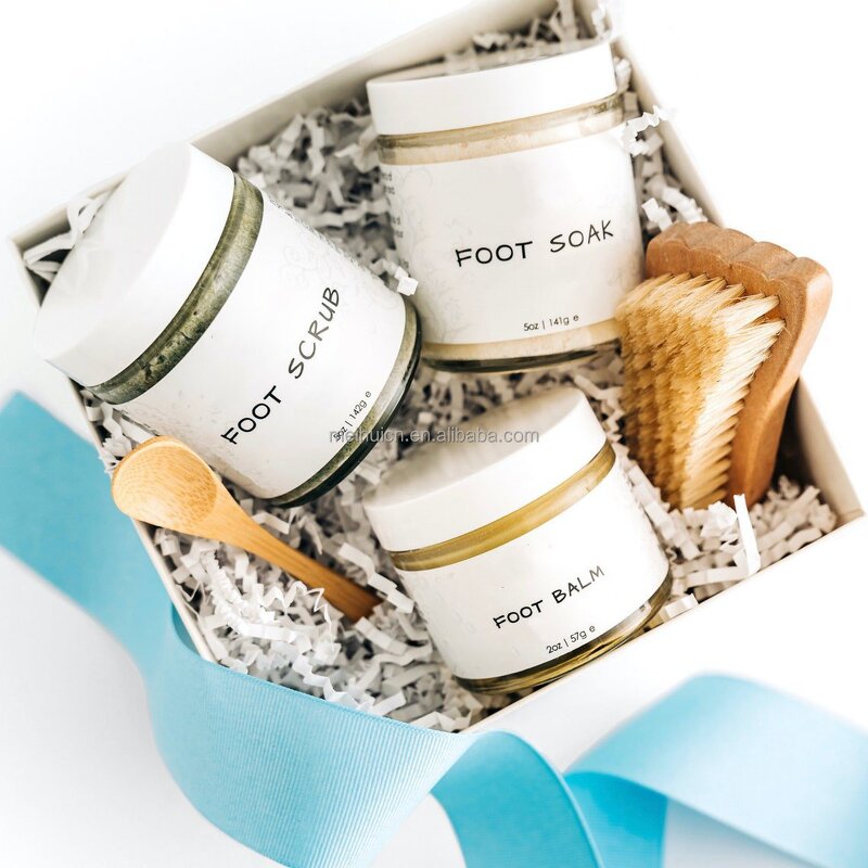 Foot Care Gift Set - Factory - Private Label Wholesale Soak Scrub Balm Hand Feet Exfoliating