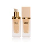 Liquid Foundation - Manufacturer - Private Label Nude Golden Square Frosted Bottle Waterproof Full Coverage
