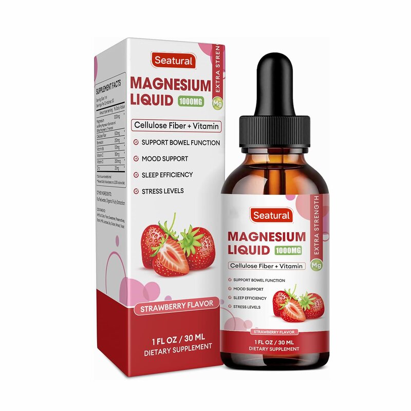 Magnesium Glycinate Drops Manufacturer - Private Label with Fiber & Vitamins