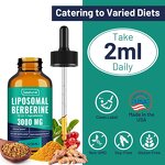 Berberine Supplement Drops Manufacturer - Private Label 12 in 1 Natural Liposomal
