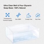 Glycerin Soap Base Manufacturer - Private Label Organic 2 Lbs Clear Melt & Pour