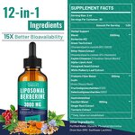 Berberine Supplement Drops Manufacturer - Private Label 12 in 1 Natural Liposomal