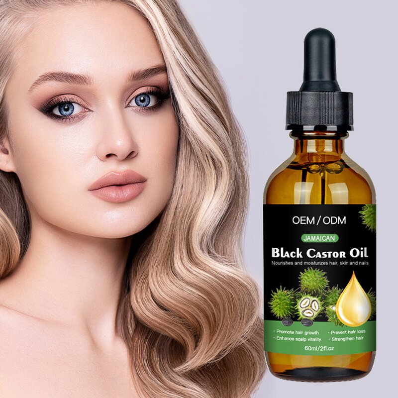Black Castor Oil - Manufacturer - OEM Herbal Hair Growth Anti-Loss Repair Scalp Strengthening Oil