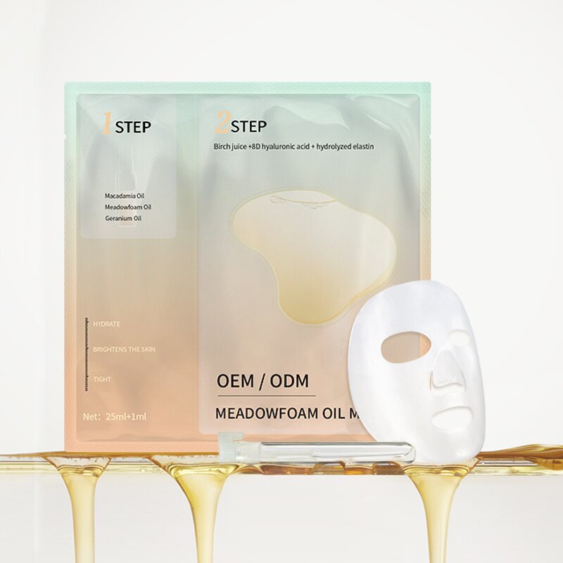 Meadowfoam Oil Sheet Mask - Manufacturer - Vegan Custom Nourishing Deep Moisturizing Facial Mask
