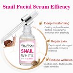 Snail Mucin Serum - Factory - Private Label Smoothing Brightening Anti Aging 96 Mucin Power Essence