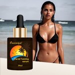 Organic Self Tanning Drops - Manufacturer - Private Label Dark Bronze No Sunshine Face Body Oil