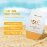 Korean Sunscreen Cream - Manufacturer - OEM SPF50 Anti UV Sunblock Face Care Sun Screen Cream
