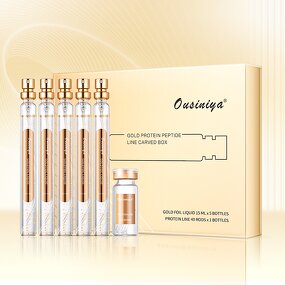24K Gold Ampoule Serum - Factory - Anti Aging Brighten Protein Thread Carving Facial Essence