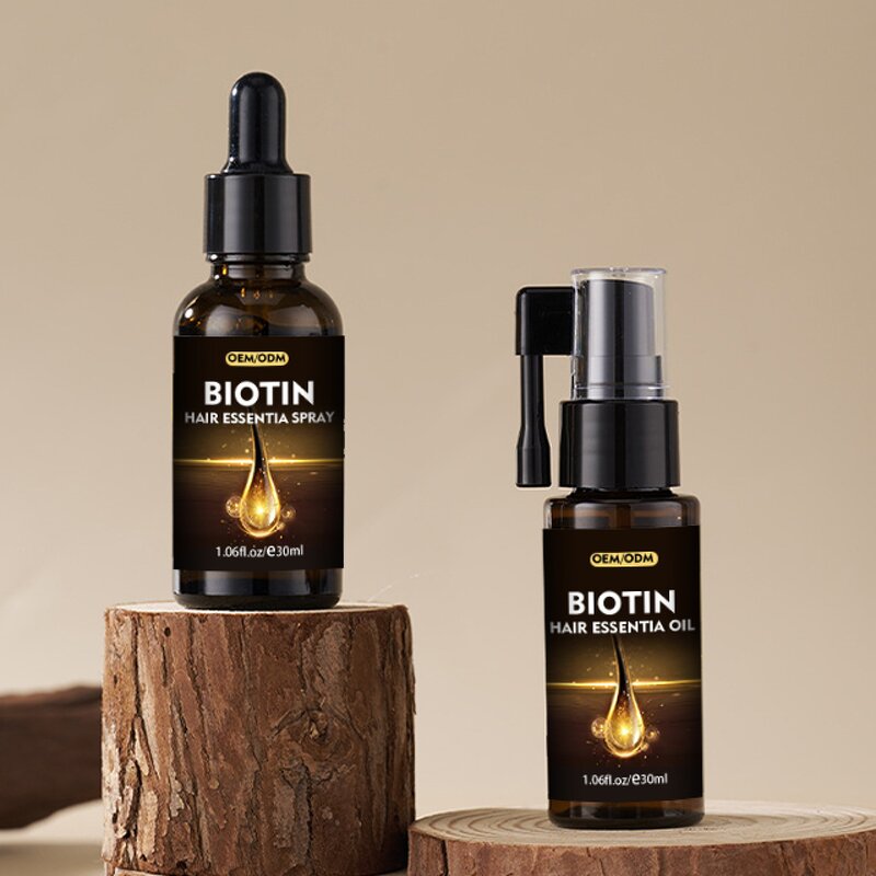 Biotin Beard Oil - Manufacturer - Private Label Wholesale Rosemary Ginger Anti Loss Hair Regrowth Serum
