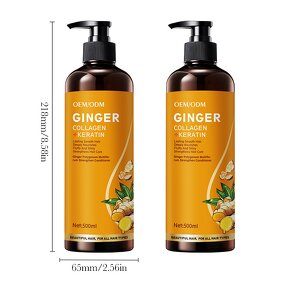 Ginger Collagen Conditioner - Manufacturer - OEM 500ml Natural Plant Repair Growth Hair Conditioner