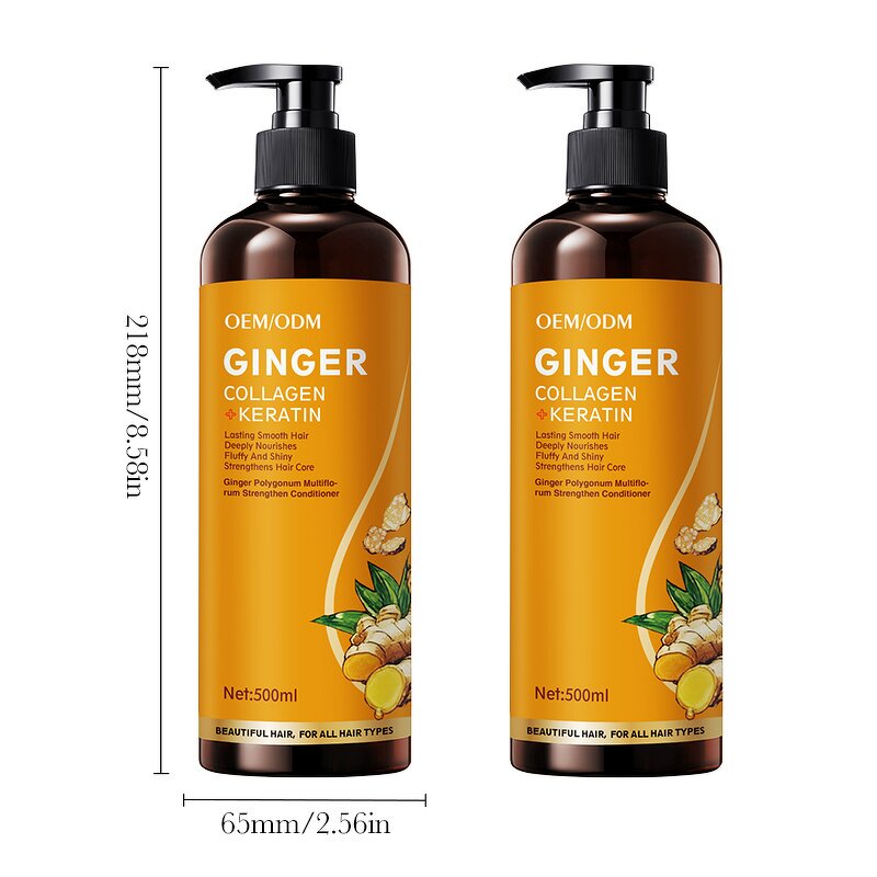 Ginger Collagen Conditioner - Manufacturer - OEM 500ml Natural Plant Repair Growth Hair Conditioner