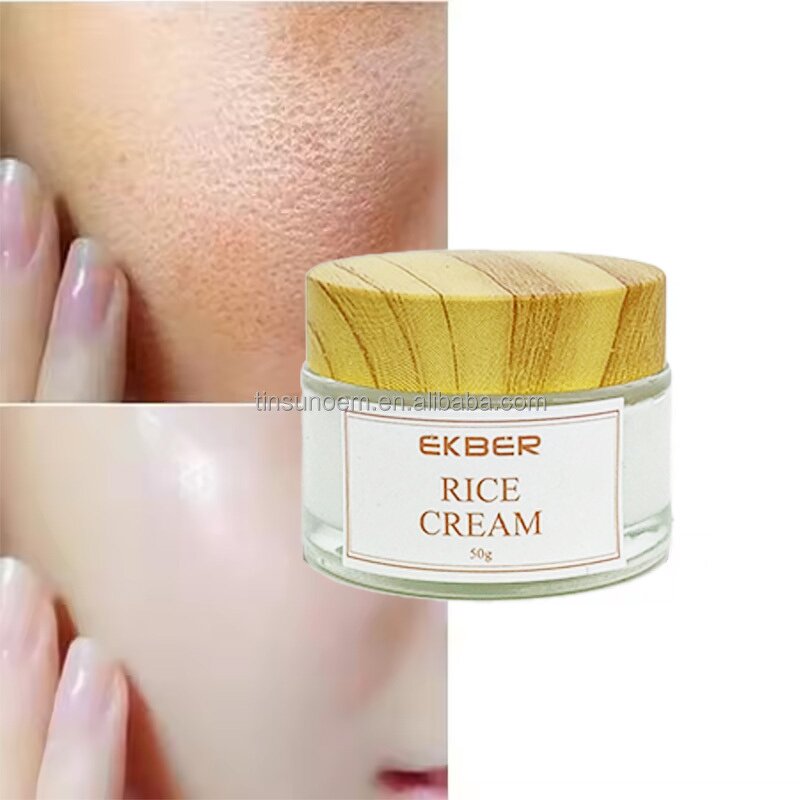 Rice Face Cream - Manufacturer - Korean Organic Acne Milk Lightening Whitening Moisture Skin Barrier Cream