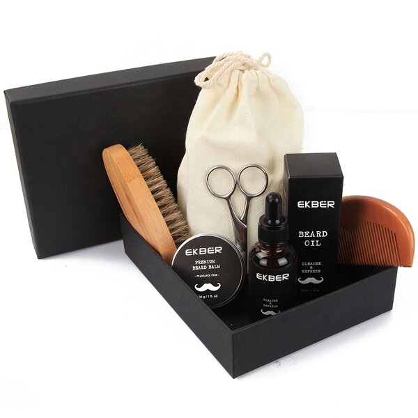 Beard Growth Kit - Manufacturer - Custom Logo Vegan Extract Organic Wholesale Best Beard Care Grooming Kit