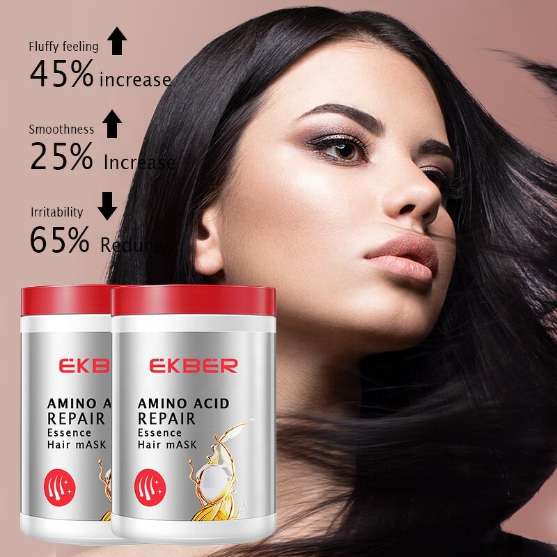 Amino Acid Hair Mask - Factory - Custom Logo EKBER Wholesale Collagen Smooth Repair Hair Shine Mask