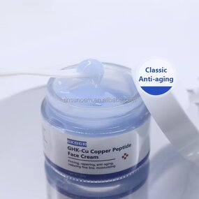 Blue Copper Peptide Face Cream - Manufacturer - Custom Logo GHK-Cu Anti-Wrinkle Repair Brightening Face Care