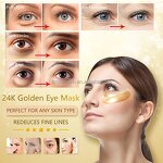 24K Gold Eye Gel Pads - Factory - Custom Logo Hot Sale Anti Aging Moisture Crystal Collagen Eye Mask