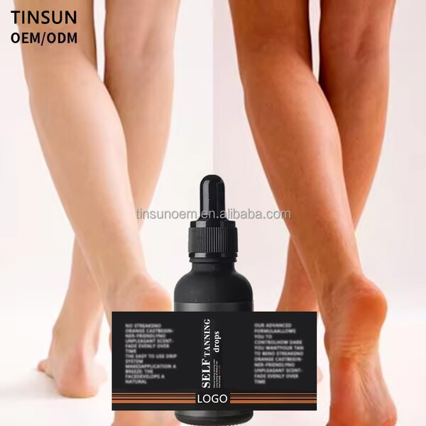 Glitter Tanning Drops - Factory - Private Label Moisturizing Sunless Quick Tanning Skincare Oil Lotion