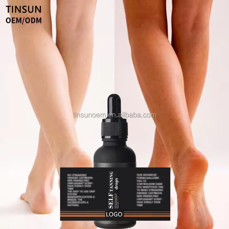 Glitter Tanning Drops - Factory - Private Label Moisturizing Sunless Quick Tanning Skincare Oil Lotion