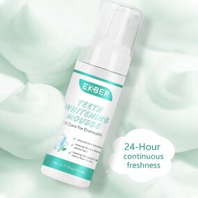 Teeth Whitening Mousse - Manufacturer - Custom Logo EKBER Natural Remove Tooth Stains Oral Care Mousse Wholesale