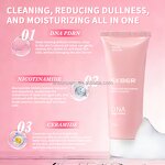 PDRN Facial Cleanser - Factory - Private Label Foamer Lightweight Exfoliate Refine Pores Gel Cleanser