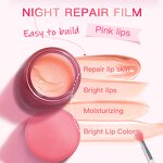 Vegan Lip Sleeping Mask - Factory - Private Label Moisturizing Pink Strawberry Lip Shape Beauty Mask