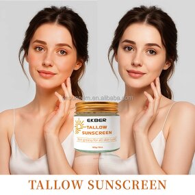Tallow Sunscreen Cream - Manufacturer - EKBER Custom Olive Oil Honey Prevent Sunburn Redness Sunscreen Cream