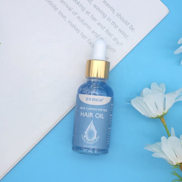 Copper Peptide Hair Oil - Manufacturer - Custom Logo Luxury GHK-cu Anti Hair Loss Prevention Growth Oil Men Women