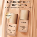 Vegan Liquid Foundation - Factory - Low Moq Black White Full Coverage Best Selling Matte Makeup Foundation