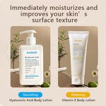 Amino Acid Body Lotion - Manufacturer - Custom Logo Vegan Organic Hyaluronic Acid Skin Whitening Lotion Wholesale