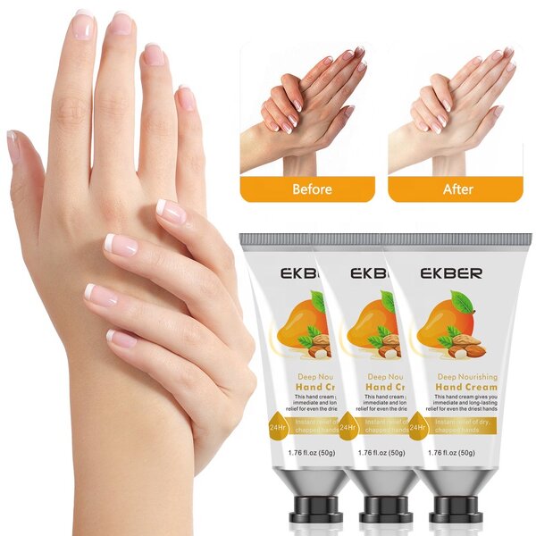 Plant-Based Hand Cream - Manufacturer - Custom Logo Natural Moisturizing Whitening Hand Cream Lotion Wholesale