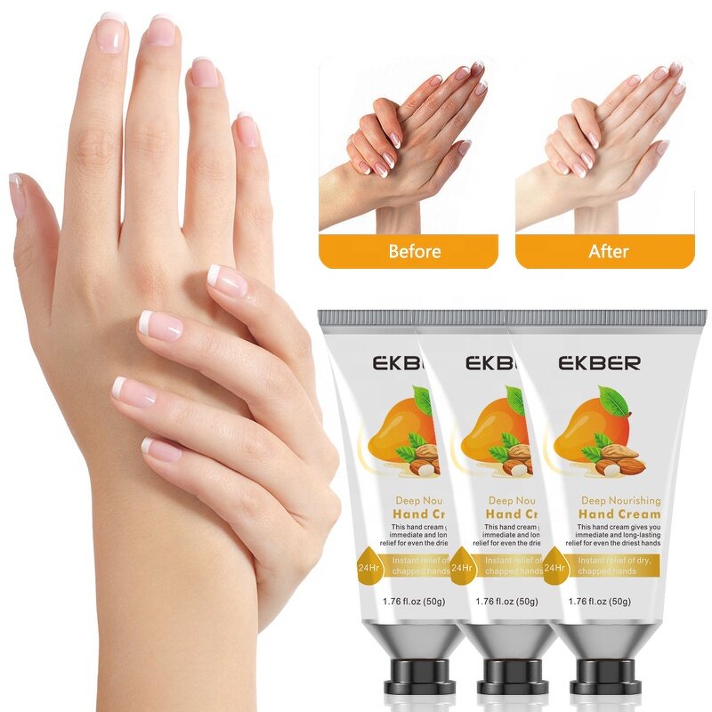 Plant-Based Hand Cream - Manufacturer - Custom Logo Natural Moisturizing Whitening Hand Cream Lotion Wholesale