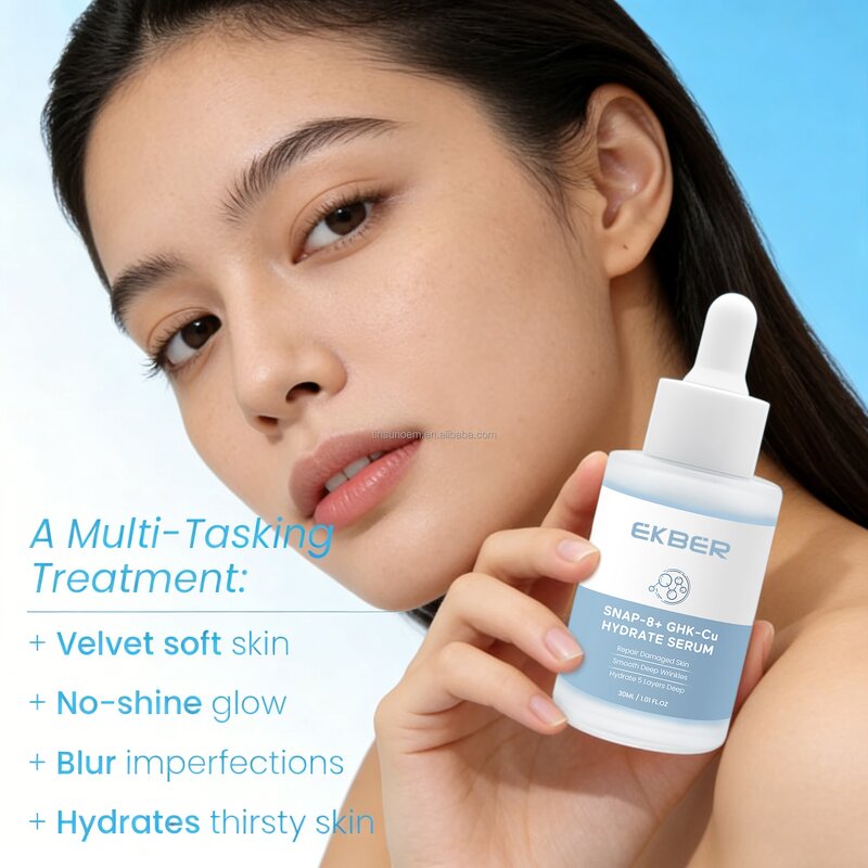 GHK-Cu Repair Serum - Manufacturer - EKBER OEM 30ml Boost Collagen Anti Aging Damaged Skin Repair Serum