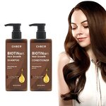 Argan Biotin Hair Set - Factory - Organic Coconut Moroccan Argan Oil Biotin Growth Shampoo Conditioner