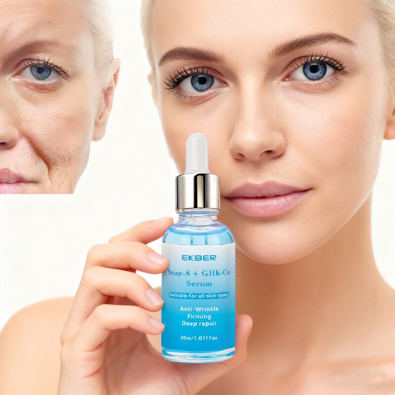 Copper Peptide Face Serum - Factory - EKBER OEM GHK-Cu Snap-8 Anti-Wrinkle Anti-Aging Moisturizing Repair