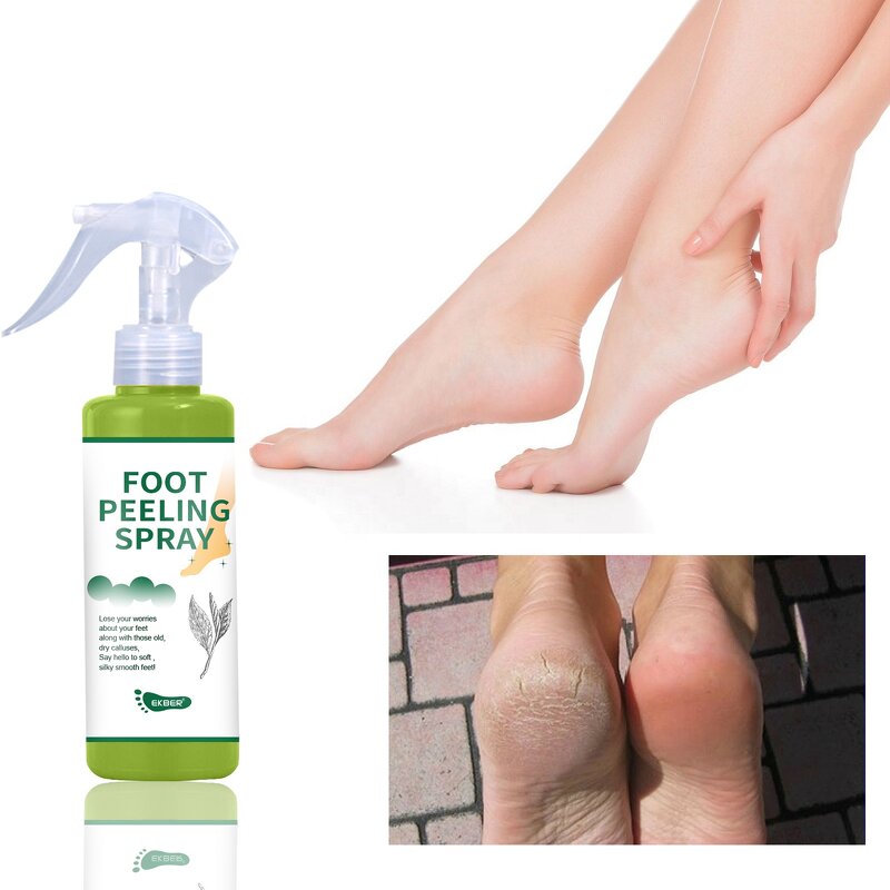 Tea Tree Foot Spray - Manufacturer - Natural Exfoliate Peel Off Remove Dead Skin Heels Black Skin Feet Care Spray
