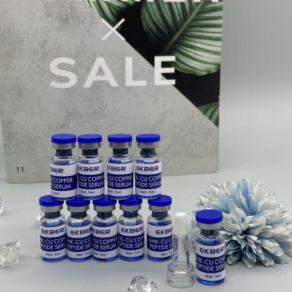Hyaluronic Acid Serum - Manufacturer - EKBER Organic Wholesale GHK-Cu Purifying Oily Skin Wrinkle Repair Serum