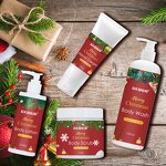 Christmas Bath Gift Set - Factory - Wholesale 4 Pieces Handcream Scrub Body Lotion Organic Body Care Set