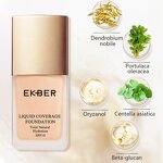 Vegan Liquid Foundation - Factory - Low Moq Black White Full Coverage Best Selling Matte Makeup Foundation