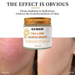 Tallow Sunscreen Cream - Manufacturer - EKBER Private Label Grass Fed Beef Tallow SPF50 Face Sunblock Cream