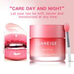 Vegan Lip Sleeping Mask - Factory - Private Label Moisturizing Pink Strawberry Lip Shape Beauty Mask