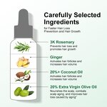 Rosemary Hair Oil - Factory - Hot Selling Private Label Organic Vegan Nourishing Scalp Regrowth Serum