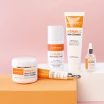 Vitamin C Face Care Set - Manufacturer - Private Label Organic Anti Acne Dark Spot Remover Repairing Serum Set