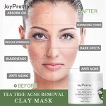 Tea Tree Clay Mask - Factory - Joypretty Organic Anti Acne Deep Cleansing Oil Control Moisturizing Mud Mask