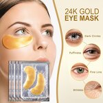 24k Gold Eye Mask - Factory - OEM ODM Hydrogel Dark Circle Puffiness Removal Collagen Gel Eye Patch