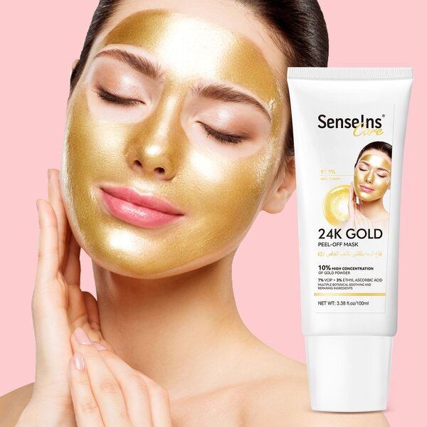 24k Gold Peel Off Mask - Factory - Hot Selling Organic Whitening Collagen Peeling Clay Facial Mask