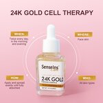 24k Gold Face Serum - Factory - Wholesale Organic Repairing Anti Aging Dark Spot Whitening Moisturizer